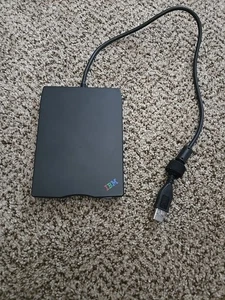 IBM Przenośny dysk dyskietkowy USB 3,5 cala Vintage **Działający** - Zdjęcie 1 z 4