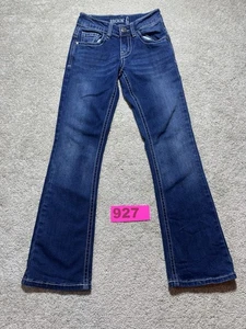 Rockin C girls western jeans with bullhead sz 7 - Picture 1 of 5