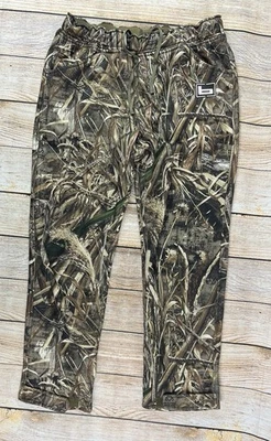 Mens Banded Tec Fleece Wader Pants Max 5 RealTree Camo Sweatpants Size Medium - Image 1 of 4