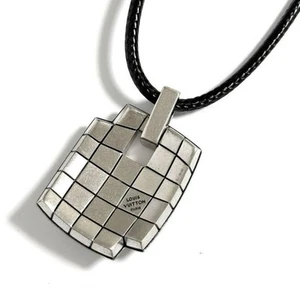 Rare Louis Vuitton Men's Damier Mosaic Necklace Pendant - Picture 1 of 10