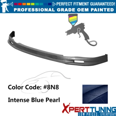 Fits 01-05 Lexus IS300 Sedan Mugen PU Front Bumper Lip #8N8 Intense Blue Pearl Foto 1 de 4