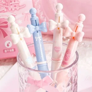 4PCS CS Tip Neutral Pen 0.5mm Black Ink Writing Tool Ballpoint Pen Gift - Picture 1 of 15