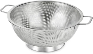 Large Stainless Steel Colander with Handle, 5QT Strainer and Colander for Kitche - Picture 1 of 9