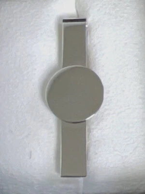 Ox & Bull Men's Silver Stainless Steel Sliding Tie Bar - Image 1 of 2