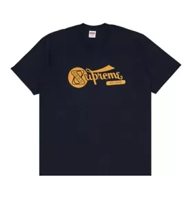 Size: XL :- Supreme “Records” Tee T-shirt / Navy (SS24) - Picture 1 of 8