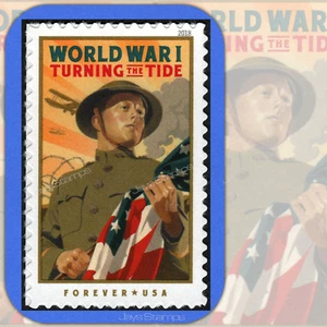 2018 WORLD WAR I Turning the Tide Single -MINT-GENUINE- Forever Stamp #5300 - Bild 1 von 2