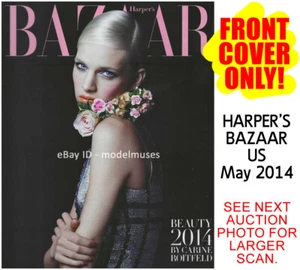 COVER ONLY - HARPER'S BAZAAR US May 2014 ASHLEIGH GOOD - Picture 1 of 2