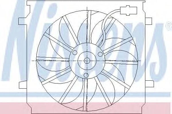 JEEP CHEROKEE, LIBERTY 2.4, 3.7 2001-2008, NISSENS RADIATOR FAN 85452 - Image 1 of 1