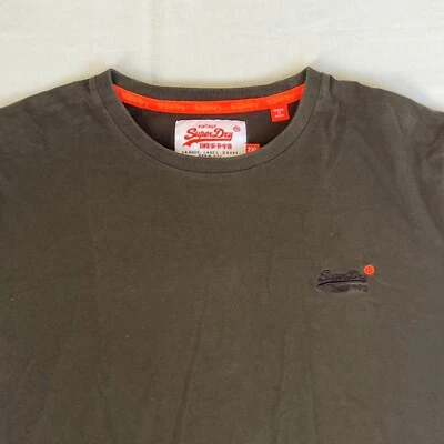 Superdry Camisa Hombre Japón 2XL US XL Verde Oscuro Vintage Naranja Etiqueta Slim 2063 Foto 1 de 4
