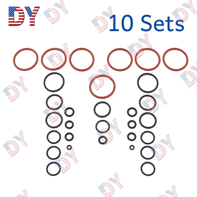 10 Sets Air Suspension Valve Block Repair O-Ring Seal Kit for Land Rover LR3 LR4 - Imagem 1 de 4