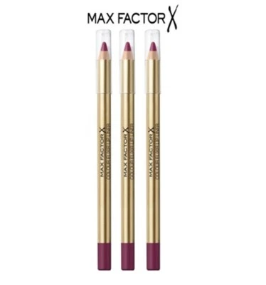 3 x Max Factor Lip Liner Lip Colour Pigment Women Makeup Set Gift Deep Berry - Image 1 of 4