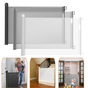 PVC Türschutzgitter 0-150cm Ausziehbar Tür Treppengitter Baby Treppenschutzrollo - Bild 1 von 16