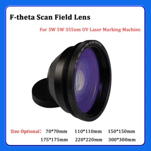 70-300mm 355nm F-theta Scan Lens Field Lens For 3W 5W UV Laser Marking Machine - Picture 1 of 12
