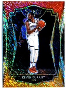 2020-21 Panini Select #101 Kevin Durant Premier Level Red Yellow Shimmer - Bild 1 von 2