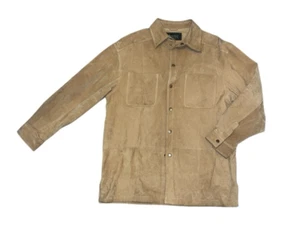 Marcello Figlia Men’s Leather Jacket Blazer Suede Vintage XL Butterscotch Brown - Picture 1 of 11