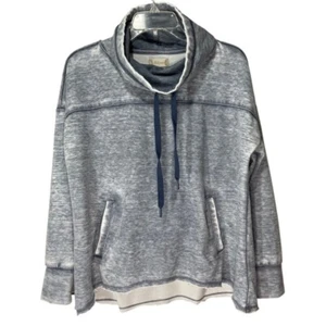 ALTAR’D STATE Cropped Cowl Neck Hoodie Sweatshirt Raw Hem Size M - Picture 1 of 6