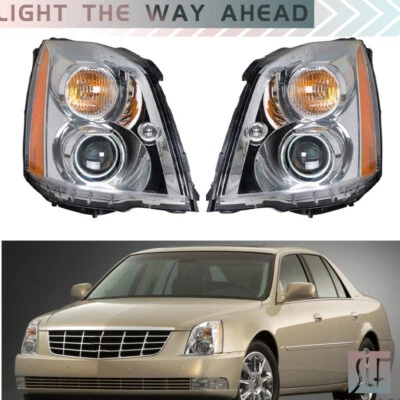 Par de faros proyectores HID/xenón diestros+derechos para Cadillac DTS 2008-2011 Foto 1 de 4
