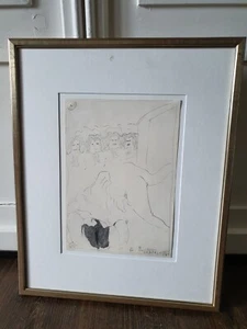 Horst Janssen UNIKAT Zeichnung handsigniert datiert 1966 - Bild 1 von 4