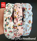 3 PCs Headband, Flower Print Braided Fashion Headband *US SELLER, Free Ship*