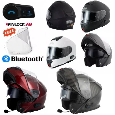 CASCO DE MOTOCICLETA MODULAR VCAN H272 BLUETOOTH ABATIBLE FRONTAL ECE22.06 Foto 1 de 4