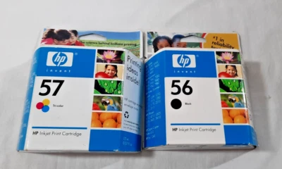Cartuchos DeskJet 450 5550 Photosmart 7150 2PK genuinos HP 56 negros y 57 colores Foto 1 de 2