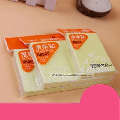 1 x 100 Haftnotizen 50x76mm Klebezettel Büro Haftnotiz Notes Marker Büroware - Bild 1 von 2