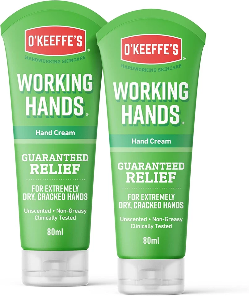 Okeeffes Working Hands 80Ml Tubes (2 Pack) - Hand Cream for Extremely Dry C