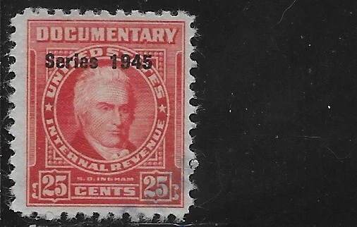 US Scott R419, Revenue Documentary 25 Cent, Used, NG, NH, F/VF Series 1945 - Image 1 of 1
