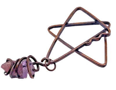 Colgante Boho Estrella/Pentagrama Latón Y Amatista Foto 1 de 4