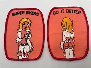 Super Bikers Do It Better Vintage Patches NOS Motorcycles Biker 70s Rat Hot Rod - Picture 1 of 4