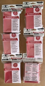 Paquetes de 6x (80ct) de Ultimate Guard ROJO SUPREMO 400 TOTAL Mangas Brillantes Estándar - Imagen 1 de 1