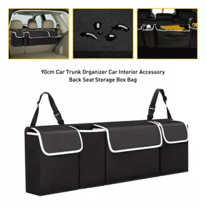 Car Trunk Organizer Oxford Interior Accessories Back Seat Storage Bag 4 Pocket - Picture 1 of 12