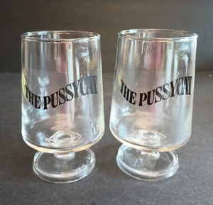 Bicchieri The Pussycat Footed Cocktail 10 oz 2 primi tempi Bourbon Barware Uomo Cave - Foto 1 di 4