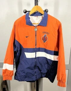Giacca a vento basket arancione Nike Team Syracuse vintage anni 90 taglia large - Foto 1 di 11