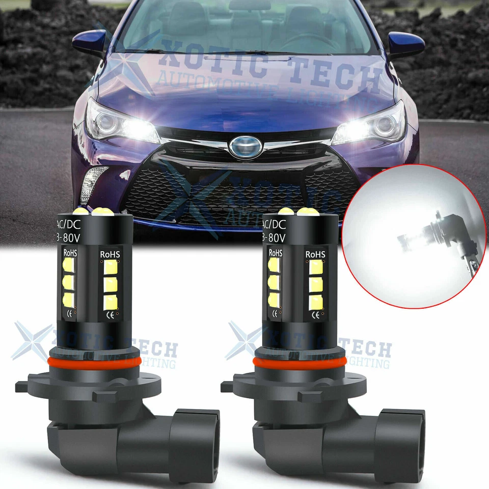 9005 LED Daytime Running DRL Driving Light Bulb 6K For Toyota Camry Corolla RAV4 - Image 1 of 4