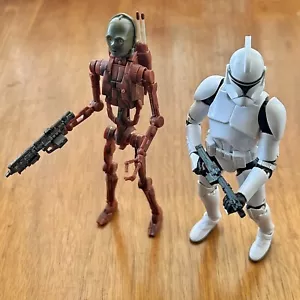 Clone Trooper & Battle Droid C3PO Star Wars Black Series 6” Action Figures - Picture 1 of 3