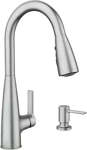 Moen 87627SRS Haelyn 1Handle Pull-Down Sprayer Kitchen Faucet Stainless - Picture 1 of 7