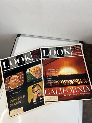 2 1962 Look Magazines Sept. Oct. California Lucy Gleason Paar Baseball Ads #3 - Image 1 of 4