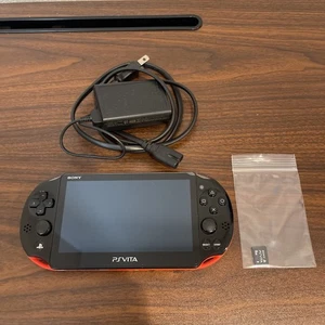 4100 PlayStation Vita 2000 Black/Red Very Good - Picture 1 of 13