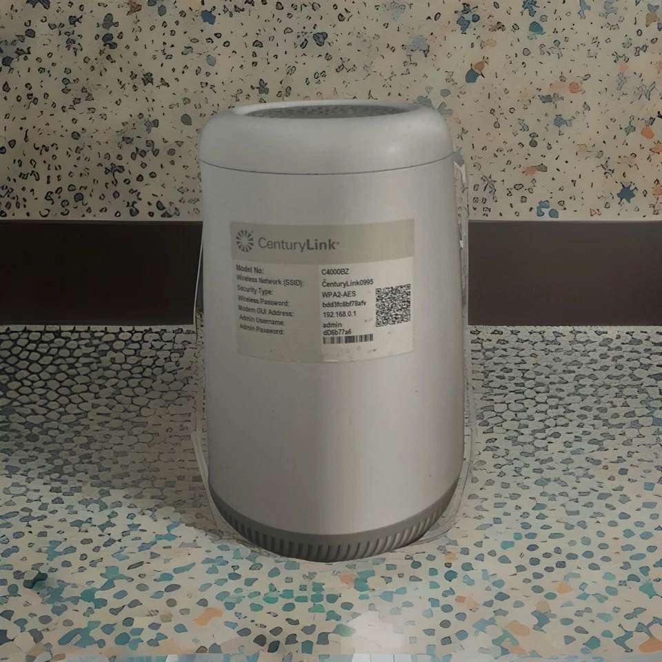 CenturyLink Zyxel Modem Router C4000BZ.   White. Slightly Used. - Image 1 of 1