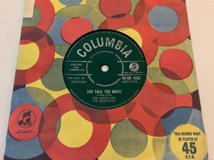 JOE JONES You Talk Too Much R&B SOUL ROCK N ROLL 1960 UK Columbia DB4533 VG+ - Picture 1 of 2