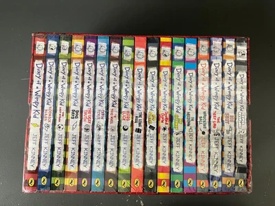 1-17 Diary of a Wimpy Kid Box of Books Paper Back Jeff Kinney - NEW Foto 1 de 3