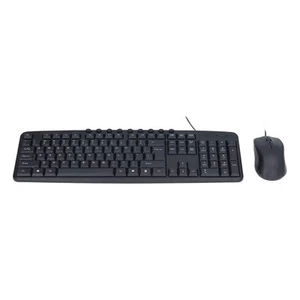 Wired Keyboard Mouse Combo Ergonomic Design 113 Keys Wired Keyboard 1000Dp DTS - Picture 1 of 22