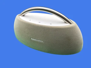 Harman Kardon Go Play Mini kabelloser tragbarer Bluetooth Lautsprecher, weiß, gebraucht - Bild 1 von 6