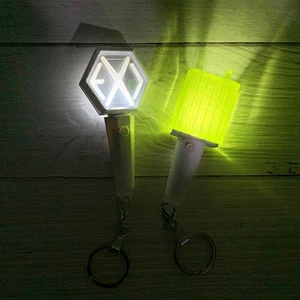 For Kpop Mini Fanlight Lightstick Keyring EXO NCT Concert Light Stick Glow Lamps - Imagen 1 de 13