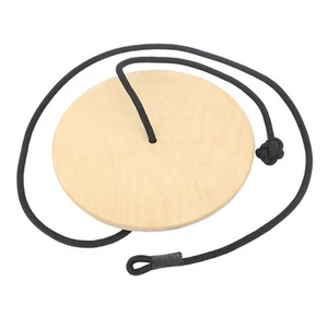 Holz Disc Rope Swing Balance Heavy Duty Einstellbare Runde Disc Tree FO - Bild 1 von 24