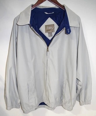 C2A Vintage Haggar Generations Windbreaker Jacket Men's XL Full Zip Beige & Blue - Image 1 of 4