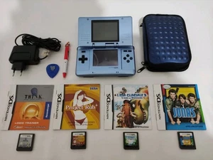 NINTENDO DS Originale + 4 Giochi + Custodia Portatile - Foto 1 di 12