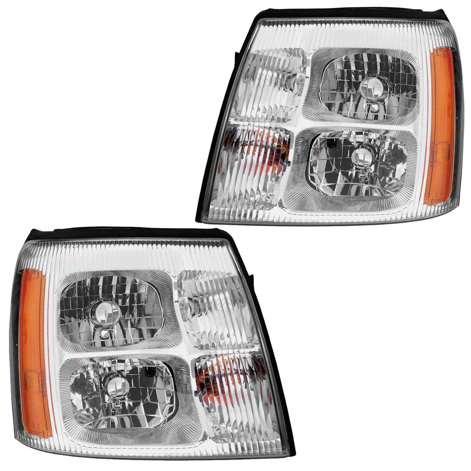 Juego de pares de faros delanteros HID para 03-06 Cadillac Escalade/EXT/ESV izquierda y derecha Foto 1 de 1