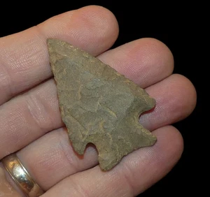 CORNER NOTCH ARKANSAS AUTHENTIC INDIAN ARROWHEAD ARTIFACT COLLECTIBLE RELIC - Picture 1 of 6